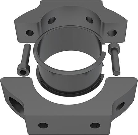 Produktbild Multibrackets Rohrklemme Ø 50mm, Metall, schwarz