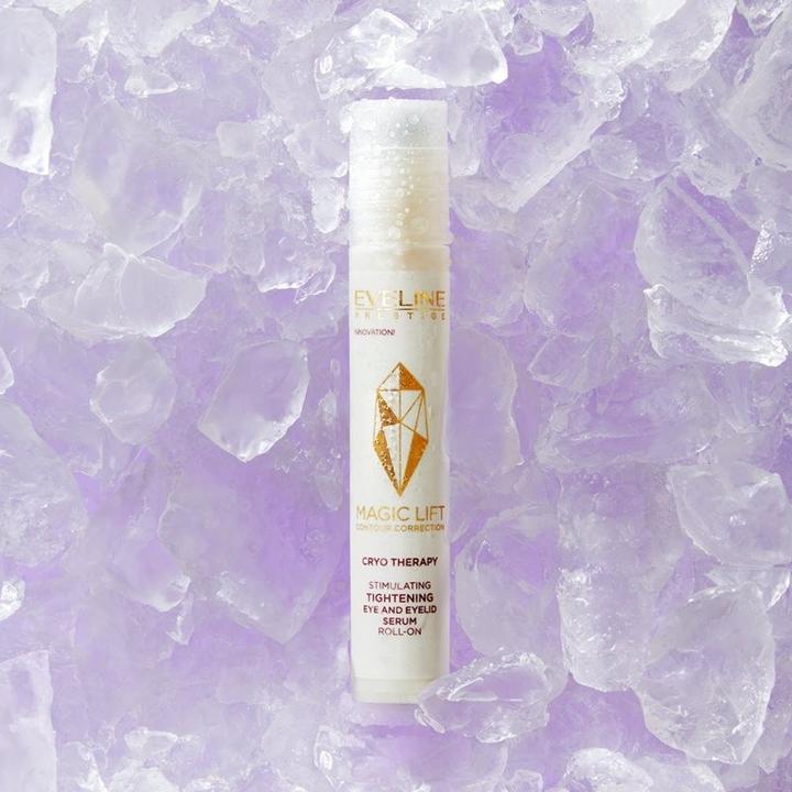 Actual product image Eveline Cosmetics Stimulating Serum for Tightening Skin Under Eyes and Eyelids in Roll-on Form