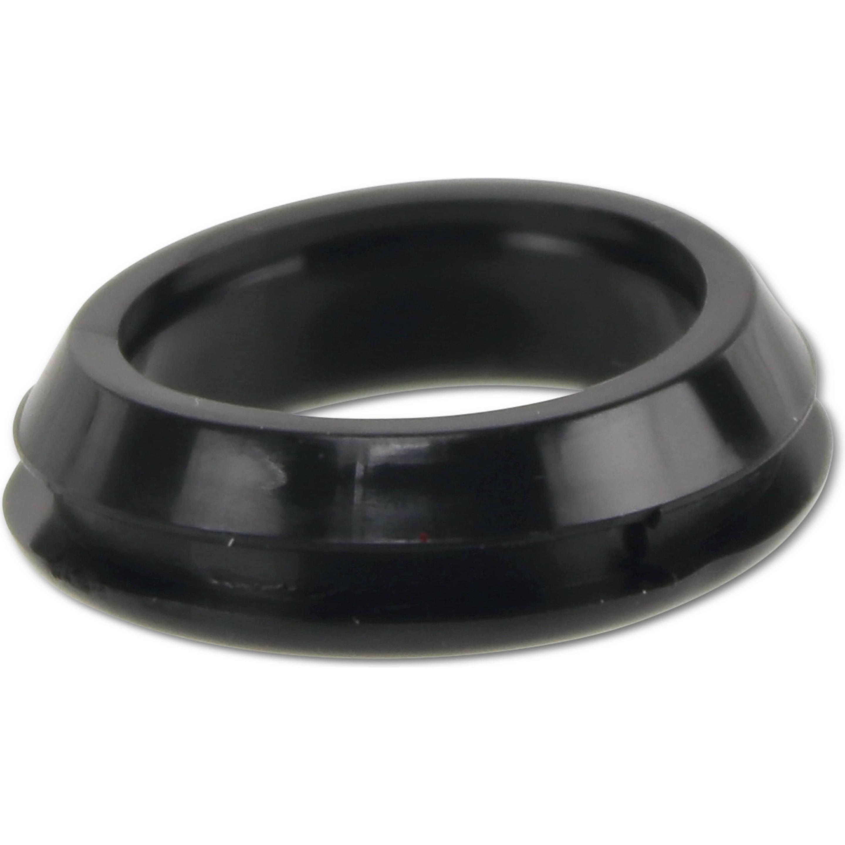 KSS, Kabelschutz + Kabelführung, Kabeldurchführungstülle PVC weich, schwarz, Plattenstärke 2,4, offen, 1 Stück (Kabeldur...