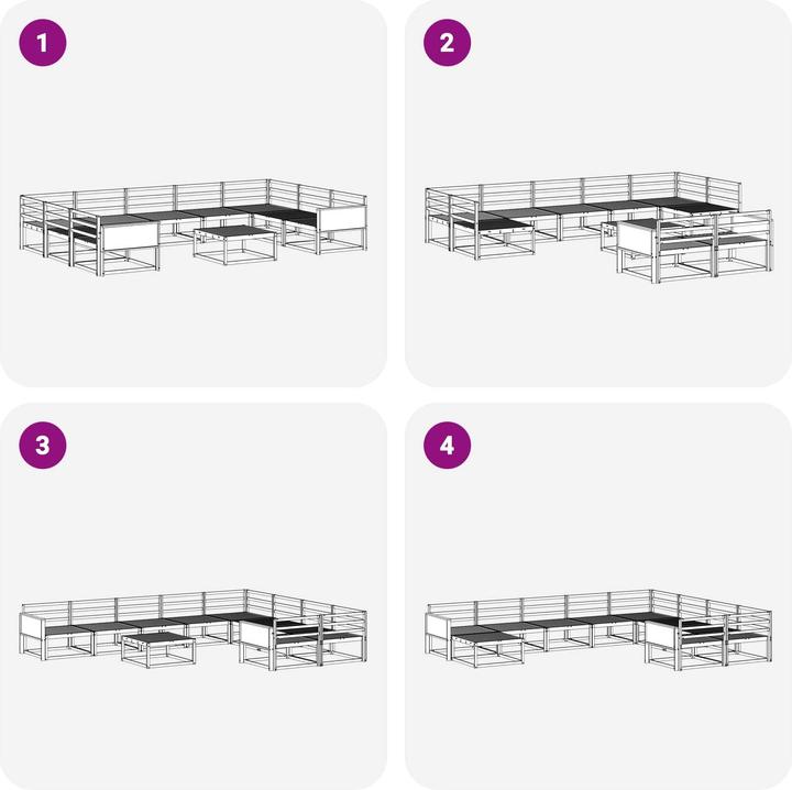 Produktbild vidaXL Outdoor-Sofagarnitur