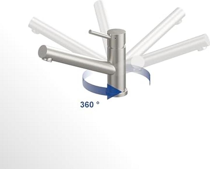 Actual product image Villeroy & Boch V&B Einhand-Spültischbatterie COMO ND ES ND Edelstahl