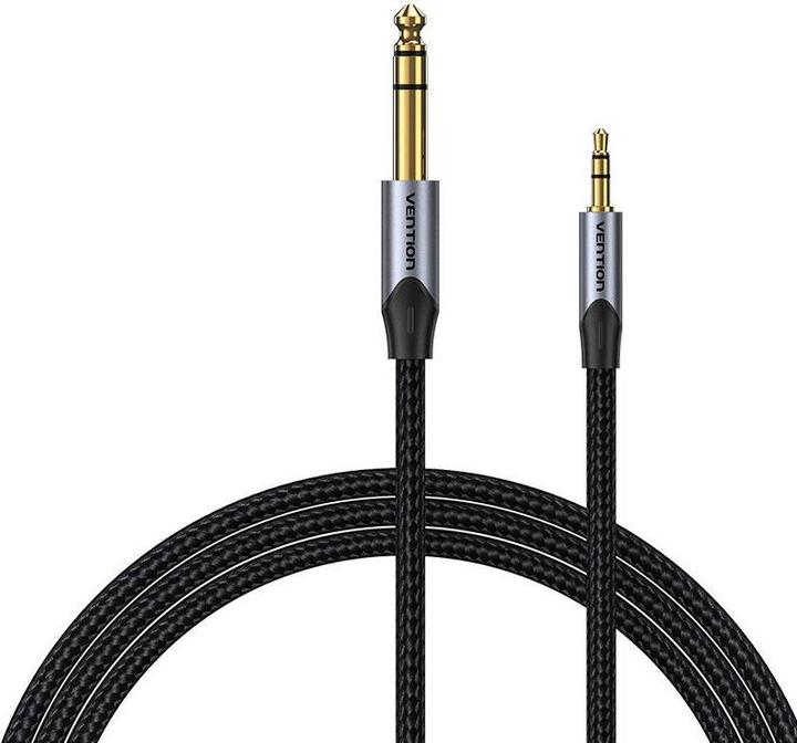 Produktbild Vention 3.5mm TRS Male to 6.35mm Male Audio Cable 2m BAUHH Gray (2 m)