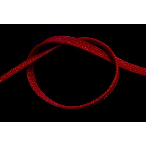 Phobya, Kabelschutz + Kabelführung, Flex Sleeve 10mm (3/8' UV-rot 1m (Kabelschlauch, 1000 mm)