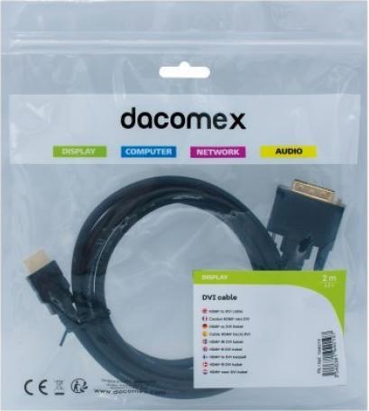 Produktbild EXC 194019, 2 m, HDMI Type A (Standard), DVI, Male, Male, Straight (2 m, HDMI, USB 1.0)