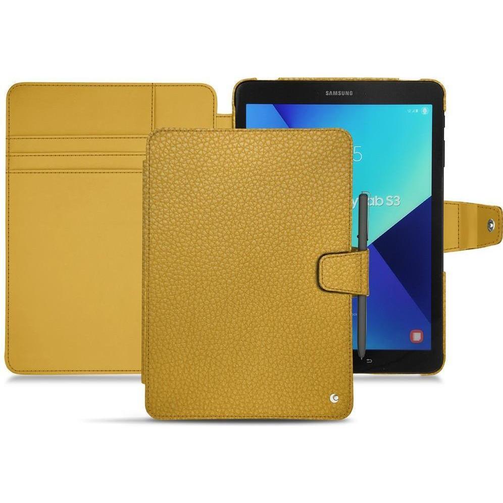 Noreve Lederschutzhülle Wallet (Galaxy Tab S3 9.7 (2017)), Tablet Hülle, Orange