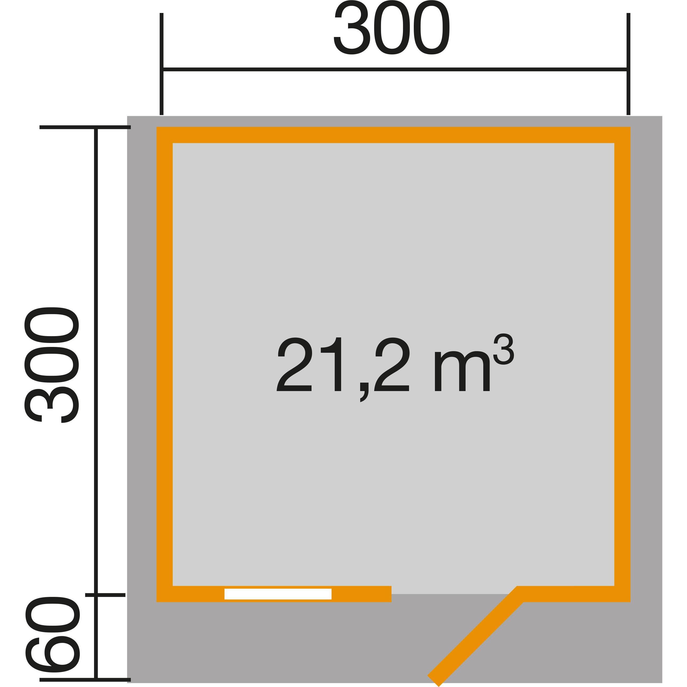 Thumbnail - Weka Holzbau, Gartenhaus + Gartenschrank, Premium28 FT