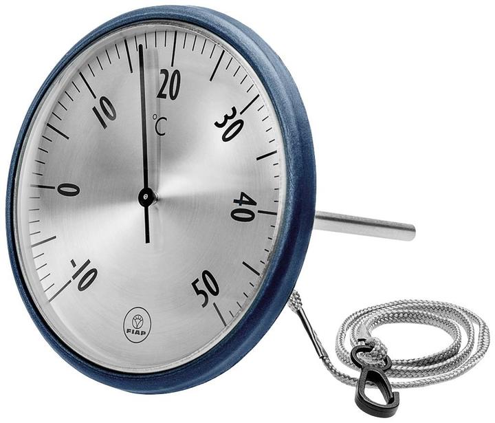 Fiap DialSwim ACTIVE Poolthermometer Edelstahl, Blau (eloxiert)