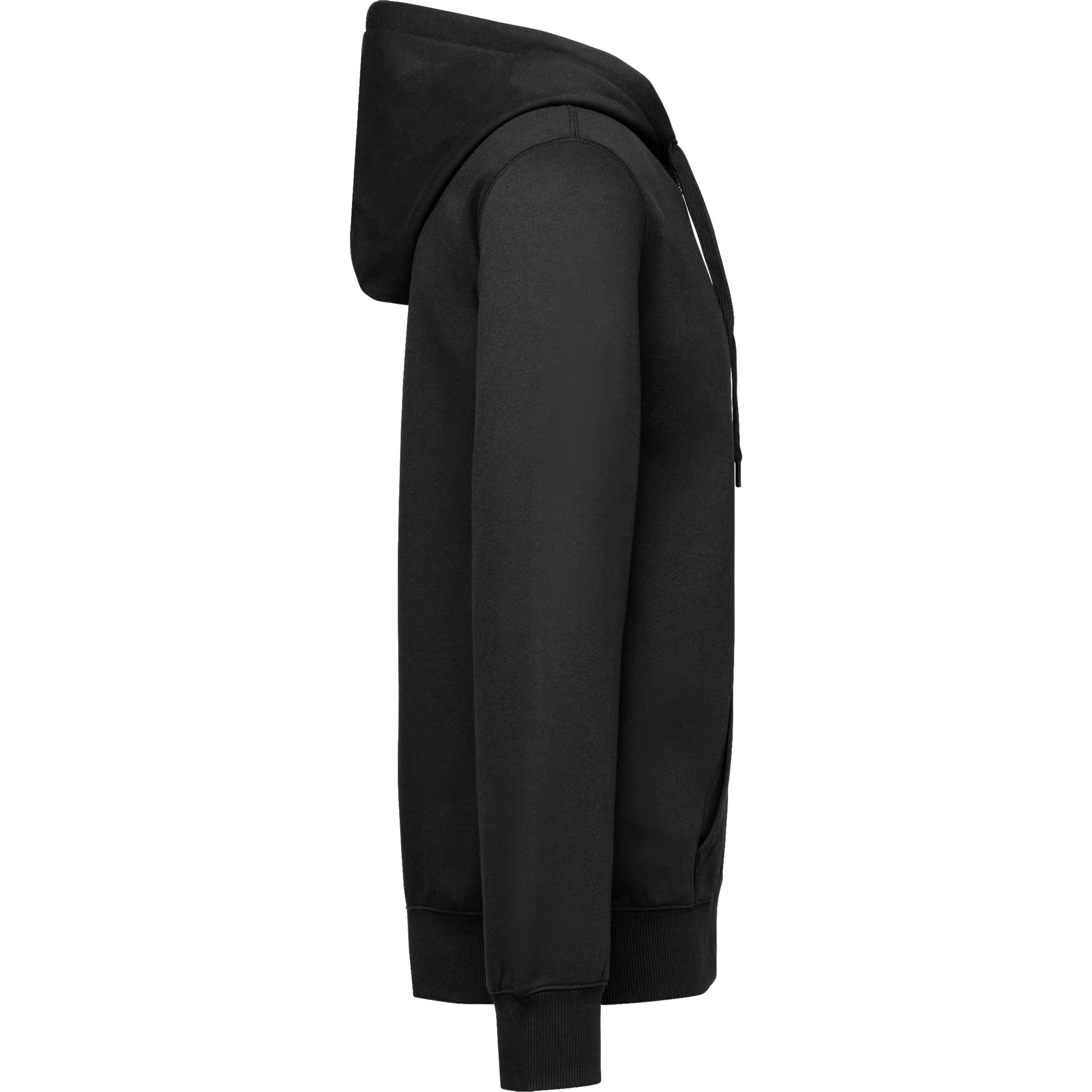 Kariban, Pullover, Recyceltes Sweatshirt mit Kapuze und Reissverschluss, Grau, (S)
