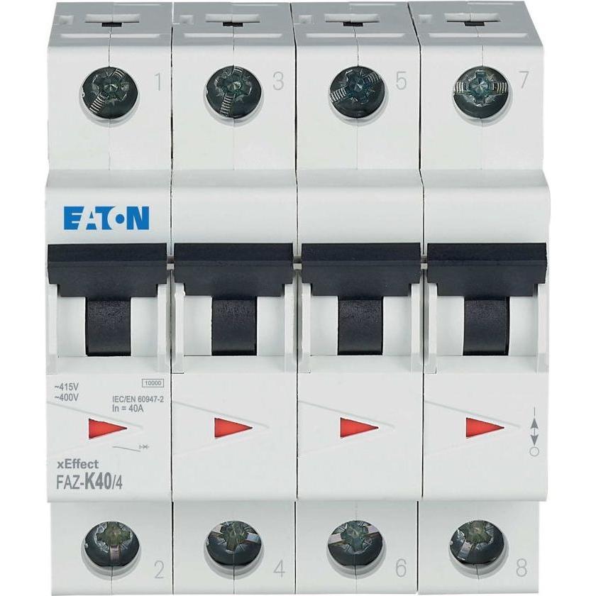 Thumbnail - Eaton, Schutzschalter, Leitungsschutzschalter, 40 A, 4p, 279103