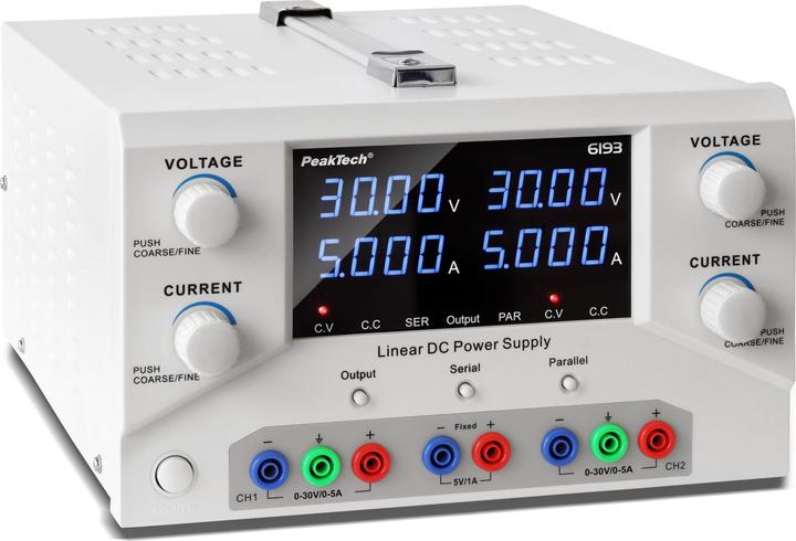 Peaktech Laboratory Power Supply with USB and Software