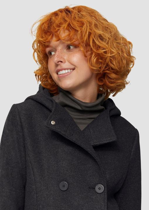 Produktbild S.Oliver Outdoor-Jacke Jacke mit Kapuze in Wolloptik (M)