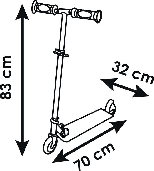 Actual product image Smoby Super Mario 2w Foldable Scooter