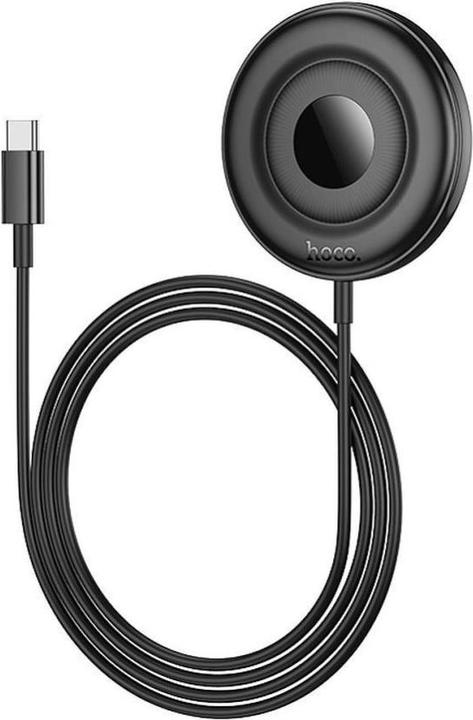 Actual product image Hoco ładowarka indukcyjna kompatybilna z MagSafe z wyświetlaczem 2A 15W CW61 czarna (15 W)