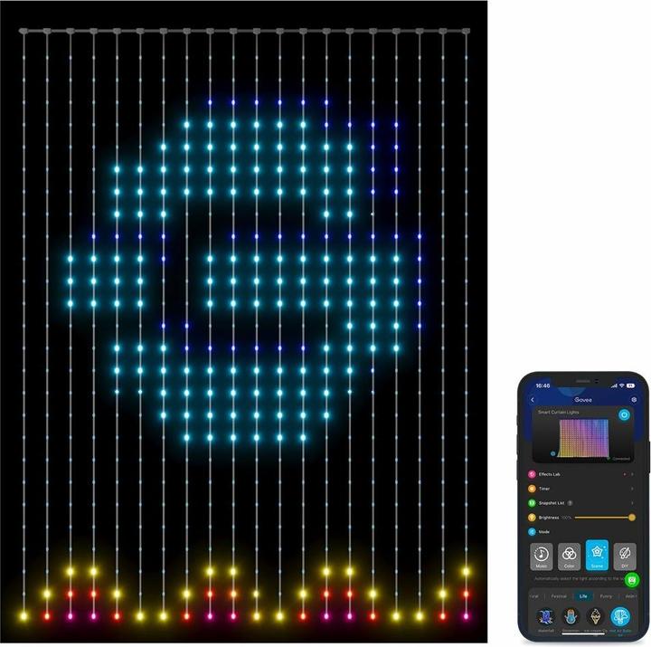 Actual product image Govee Curtain of lights (2 m)