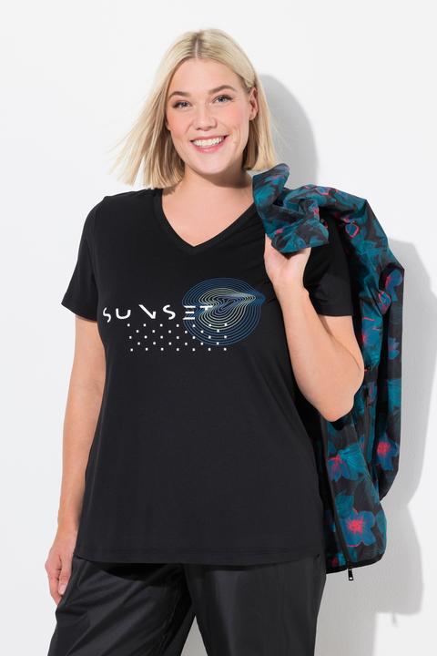 Produktbild Ulla Popken Funktionsshirt, schnelltrocknend, V-Ausschnitt, Halbarm (42, 44)