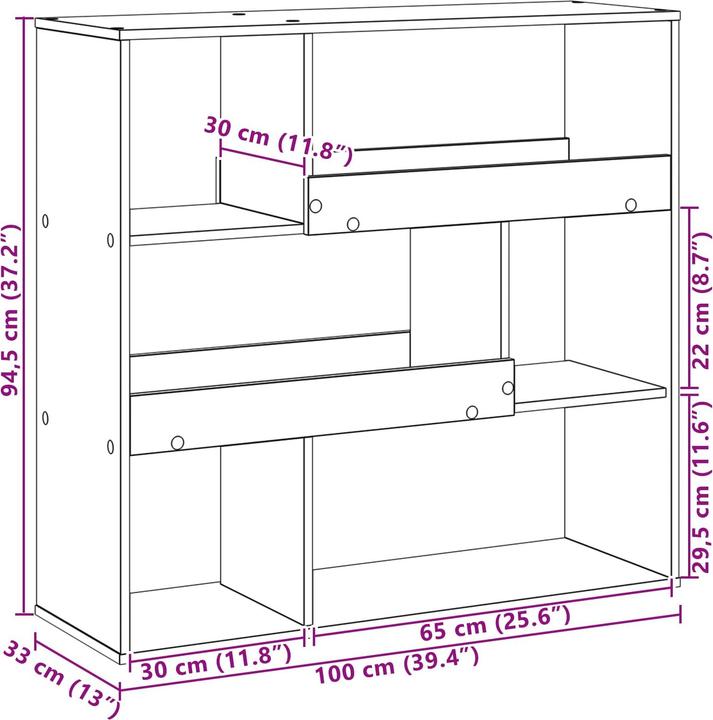 Immagine prodotto vidaXL Modernes Aufbewahrungsmöbel (100 x 33 x 94.50 cm)