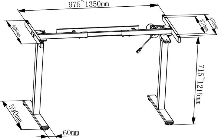 Image du produit Digitus Piètement de table