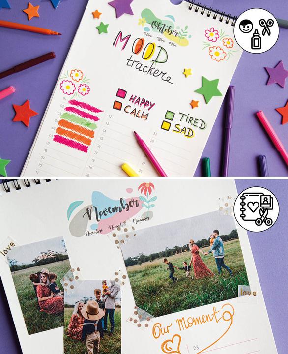 Actual product image I Am Creative Craft calendar, craft calendar (297 x 420 mm)