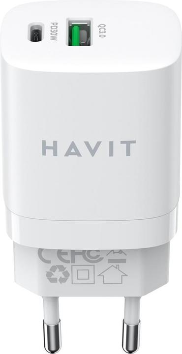 Havit USB-A+USB-C Ladegerät UC30 EU (30 W)