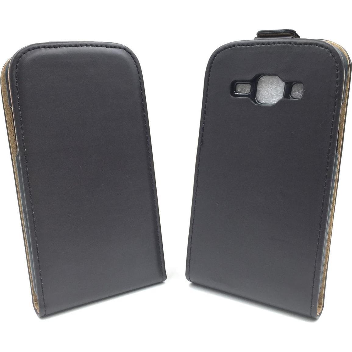 Thumbnail - König Design Handyhülle für Samsung Galaxy J1 (2015) Schutztasche Wallet Cover Case Schwarz (Samsung Galaxy J1), Smartph...