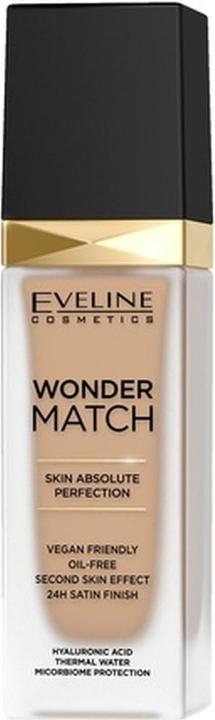 Actual product image Eveline Wonder Match Foundation matching the complexion No. 30 Cool Beige 30ml (30 Cool beige)