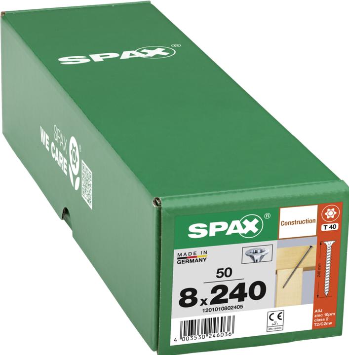 Produktbild Spax Senkmultikopf T-Star Plus T40 Vollgewinde Cut Wirox (50 Schrauben pro Stück)