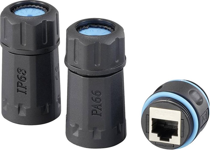 Produktbild Renkforce IP68 CAT6 Netzwerkkupplung RJ45 (Netzwerk Kupplung)