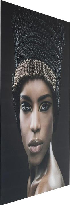 Actual product image Kare Design Picture Glass Royal Headdress Face 150x100cm (100 x 150 cm)