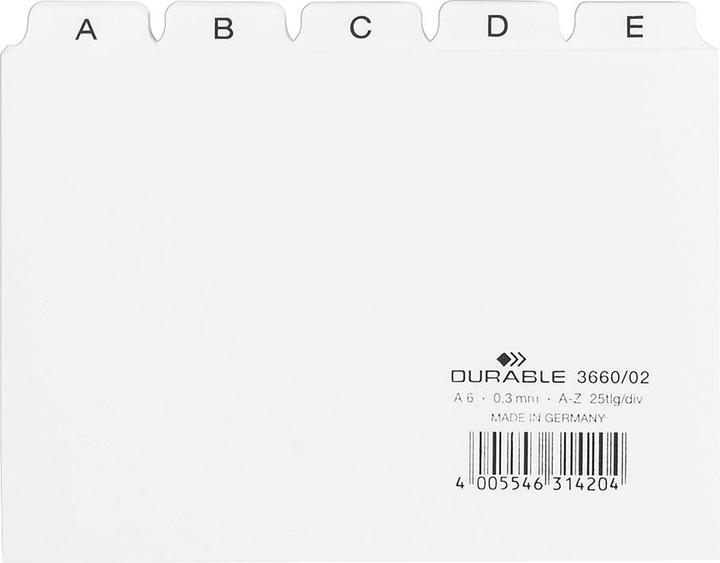 Image du produit Durable Guide de registre A6 (A6)