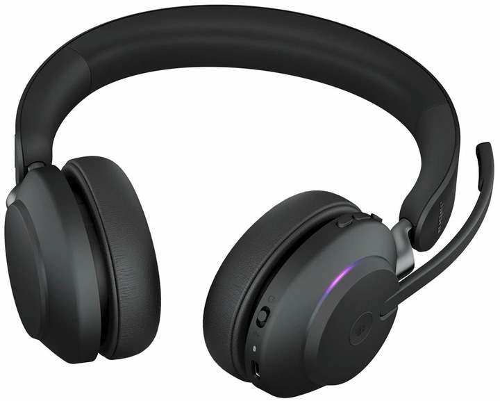 Produktbild Jabra Evolve2 65 Stereo MS + Ladestation + Link 380c schwarz (Kabelgebunden, Kabellos, USB-C)