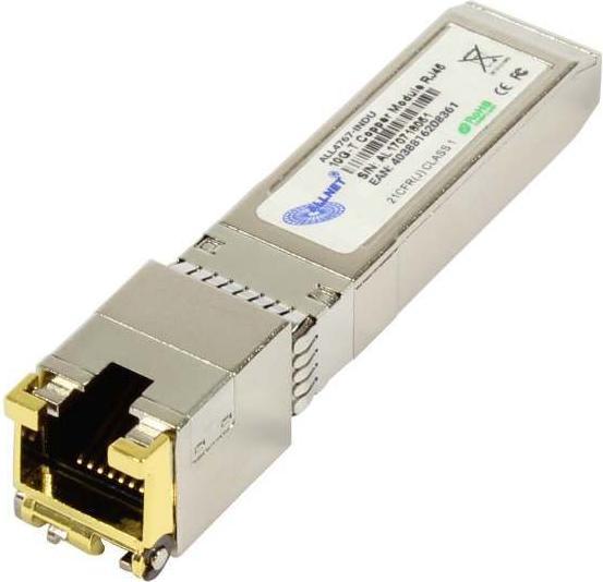 Produktbild Allnet switch modul all4767 sfp+(mini-gbic) 10gbit rj45(tp) uncodiert industrial -40/+85 grad.