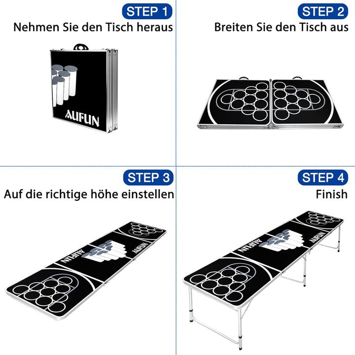 Produktbild Ich-zapfe Bierpong Tisch für Partys mit 100 Bechern