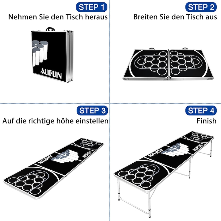 Produktbild Ich-zapfe Bierpong Tisch für Partys mit 100 Bechern