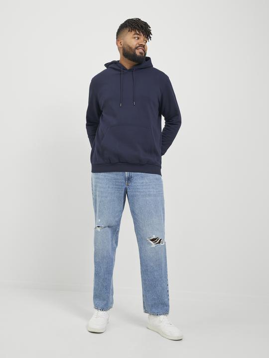 Produktbild Jack & Jones Plus Size Einfarbig Kapuzenpullover Kapuzenpullover (XXL)