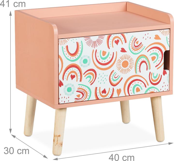 Relaxdays Children's nightstand