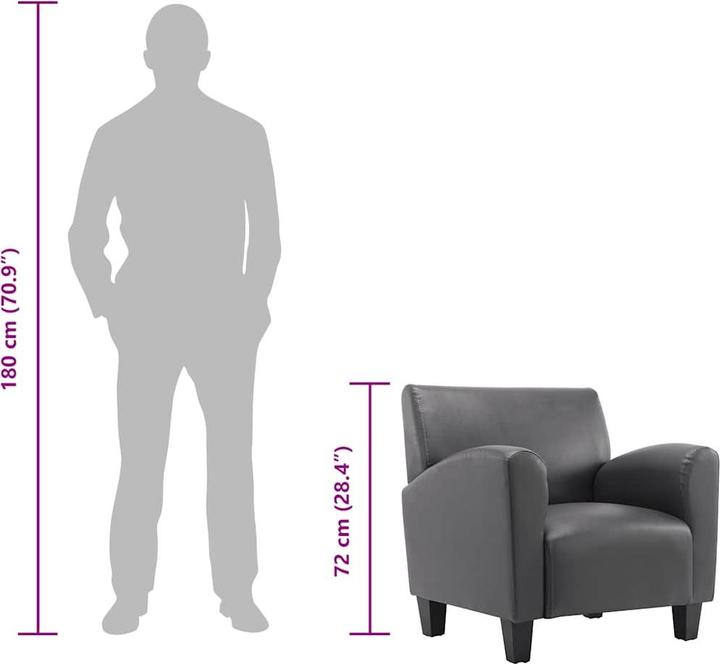 Actual product image vidaXL Sessel