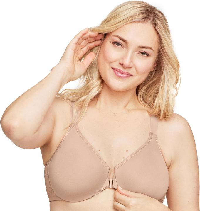 Actual product image Glamorise Wonderwire Front-Closure Posture Back Bra (36 D)