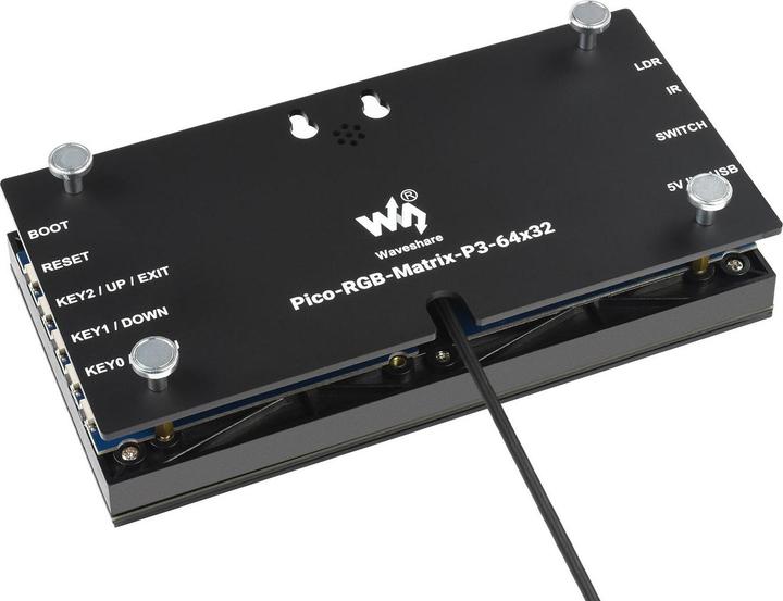 Image du produit WaveShare Horloge numérique à matrice RGB pour Rasperry Pi Pico 64x32