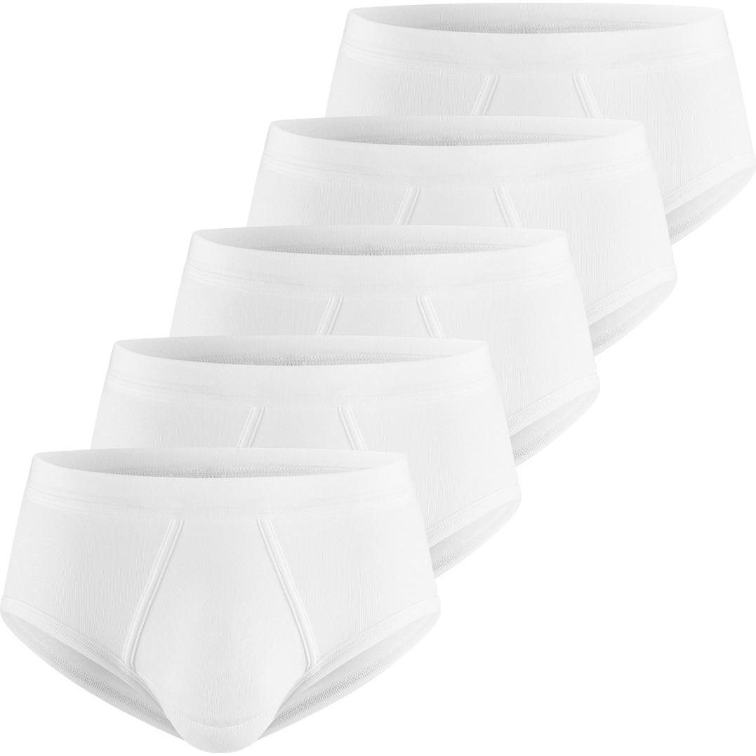 ESGE, Herren, Unterhosen, 5er Pack - Feinripp Slip / Unterhose, Weiss, (M, 5er Pack)