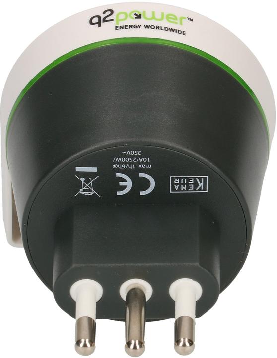 Image du produit Q2 Power Adaptateur de voyage France vers Italie