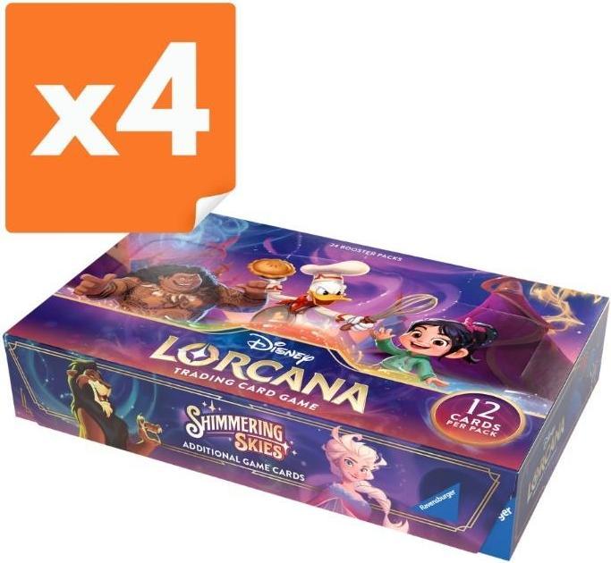 Ravensburger Disney Lorcana (Set05) (4 Stück) Karton (4x24 Booster) (German, Booster display, Booster Pack)