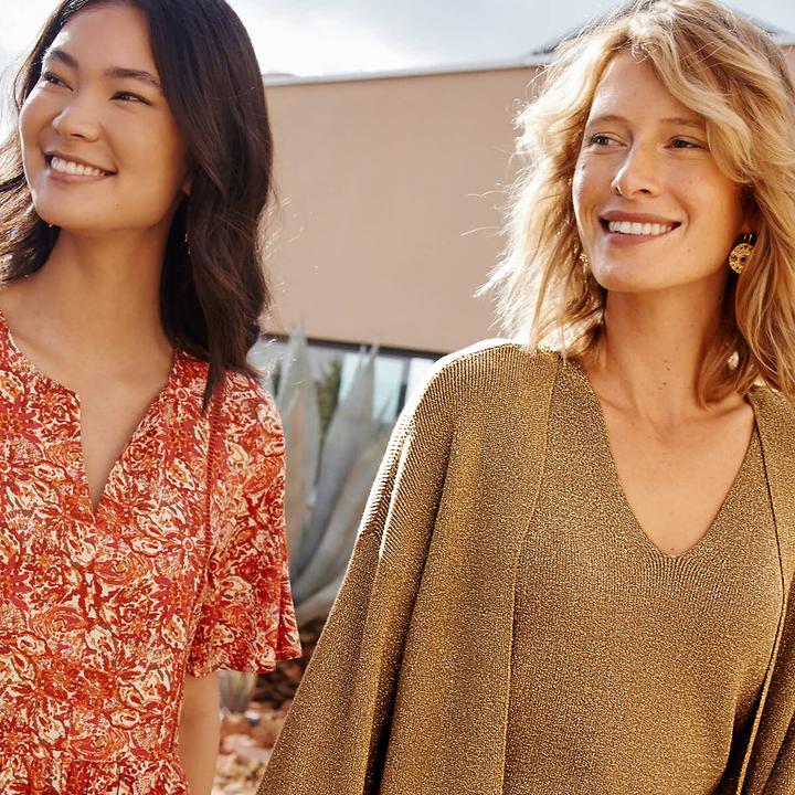 Actual product image Anne Weyburn Top with V-neck (36, 38)