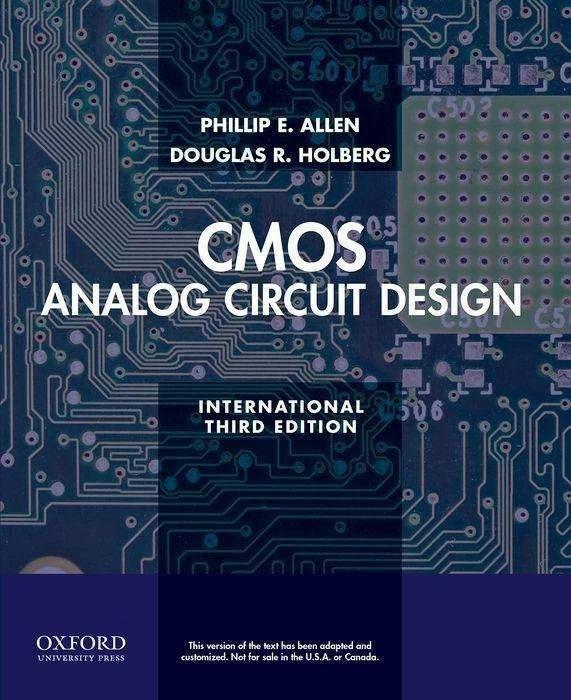 Actual product image CMOS Analogue Circuit Design (English, Phillip E. Allen, Douglas R. Holberg, 2012)