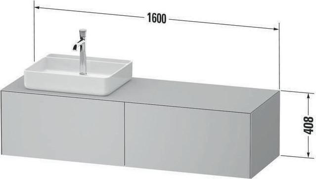 Duravit Vanity unit WHITE TULIP 1600x408x550mm white sdm o ES (160 x 40.80 x 55 cm)