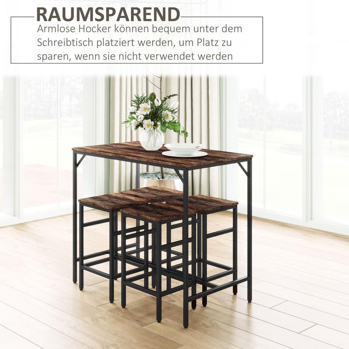 Image du produit Homcom Ensemble de tables de bar (100 x 60 x 88 cm)