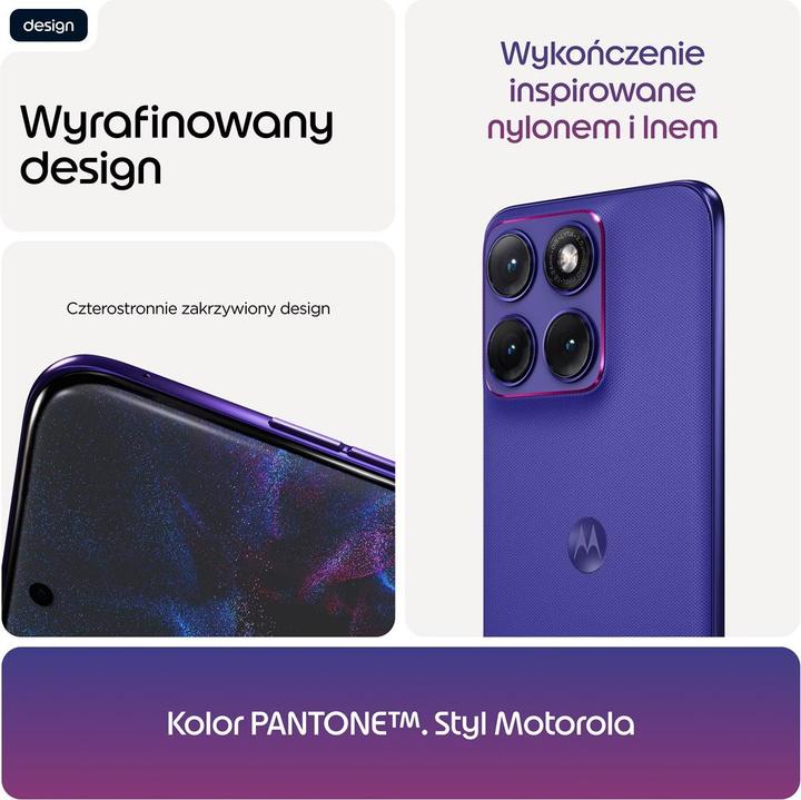 Produktbild Motorola Edge 70 Fusion Power 5G 12/256GB Orient Blue (256 GB, PANTONE Orient Blue, Violet, 6.78", Dual SIM, 5G)