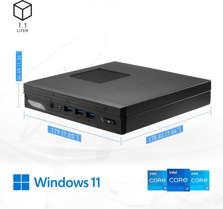 Produktbild MSI PRO DP10 13M (Intel Core i5-1340P, 8 GB, 512 GB, Intel Iris Graphics)