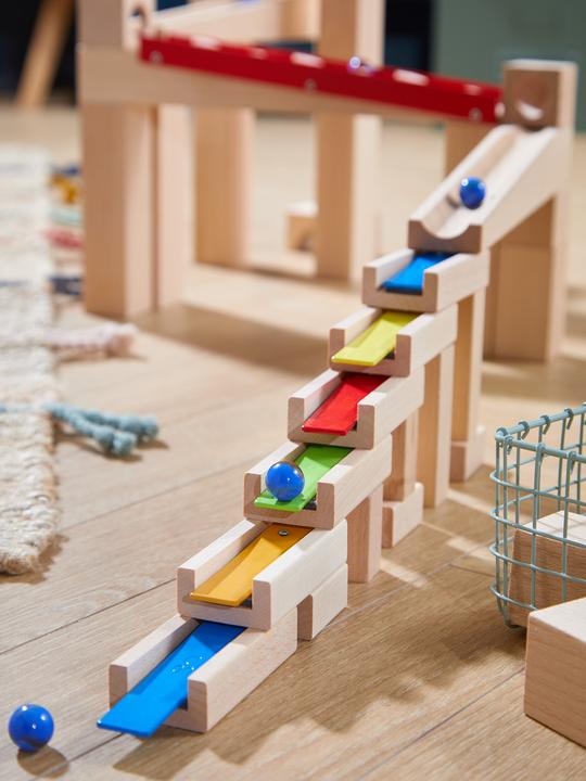Actual product image Haba Kullerbü marble run and extensions