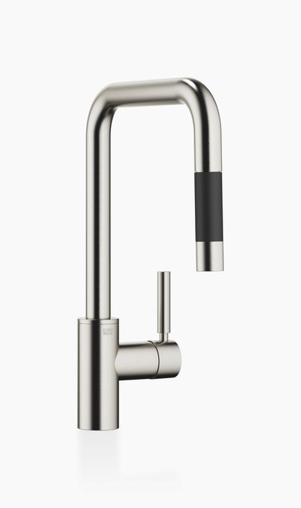 Actual product image Dornbracht META Square kitchen faucet, single lever faucet, pull-down, with shower function, project