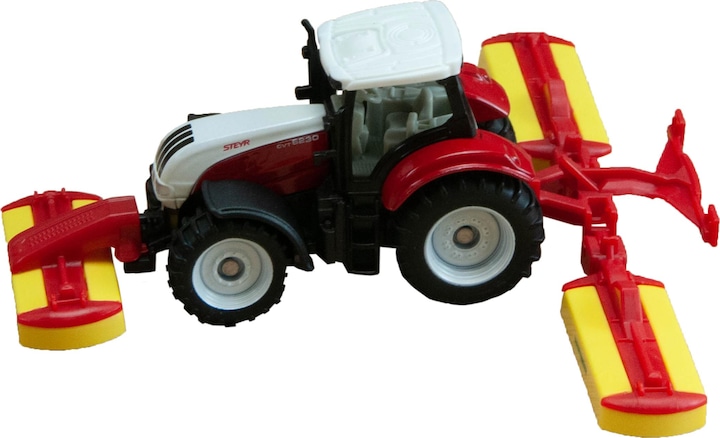 Immagine prodotto Siku Steyr con la combinazione di falciatrice Pöttinger